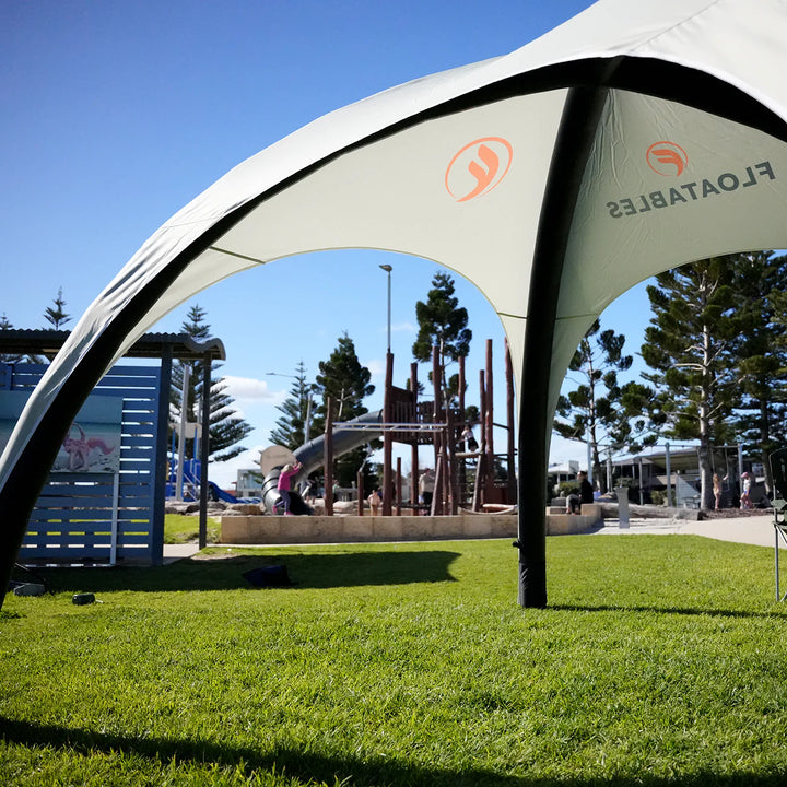 Inflatable sun shade