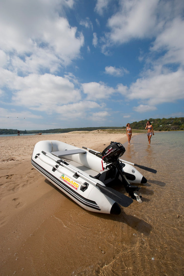 2.3m ISLAND INFLATABLE BOAT + 2.6HP PARSUN OUTBOARD MOTOR