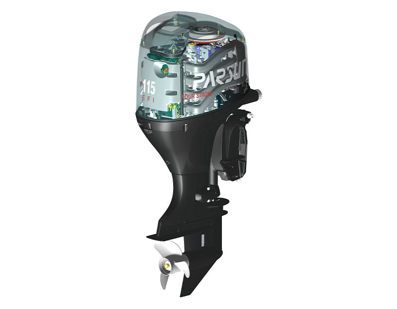 115HP “EFI” PARSUN OUTBOARD MOTOR 4-Stroke Extra Long Shaft Electric Start Power Tilt / Trim Forward Control