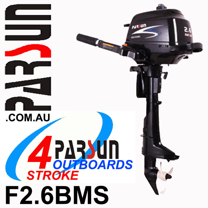 2.3m ISLAND INFLATABLE BOAT + 2.6HP PARSUN OUTBOARD MOTOR