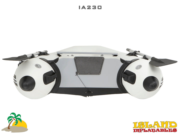 2.3m ISLAND INFLATABLE BOAT + 3hp PARSUN ELECTRIC OUTBOARD MOTOR