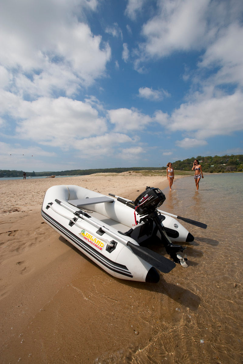 2.6m ISLAND INFLATABLE BOAT + 4HP PARSUN OUTBOARD MOTOR