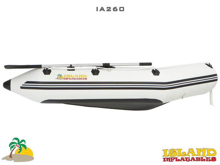 2.6m ISLAND INFLATABLE BOAT + 3hp PARSUN ELECTRIC OUTBOARD MOTOR