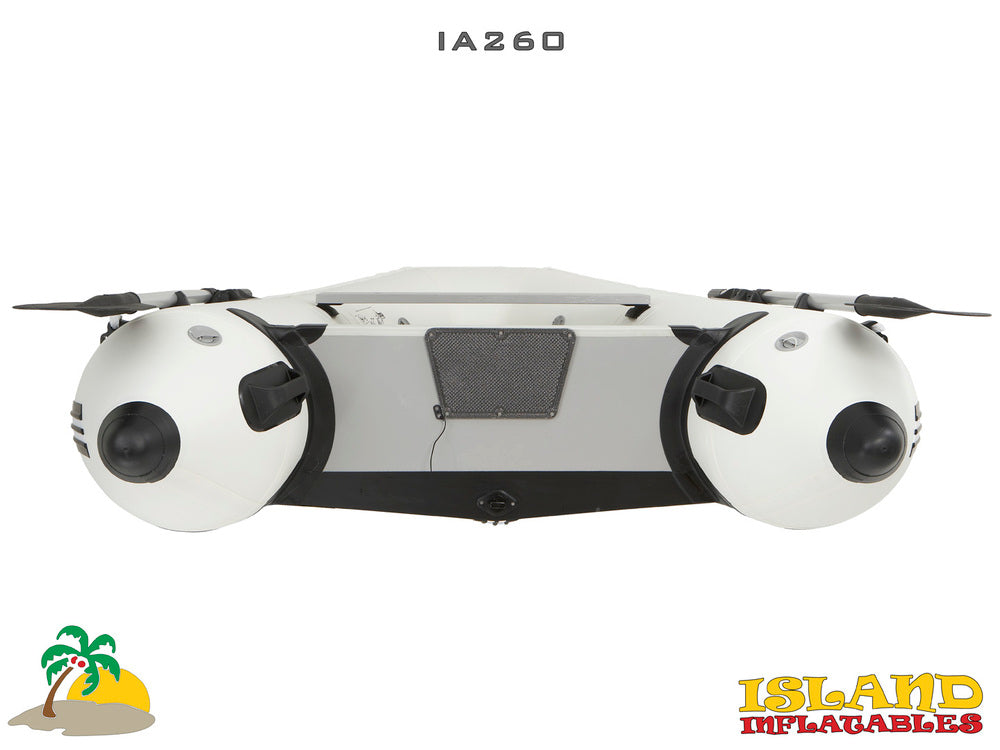2.6m ISLAND INFLATABLE BOAT + 3hp PARSUN ELECTRIC OUTBOARD MOTOR
