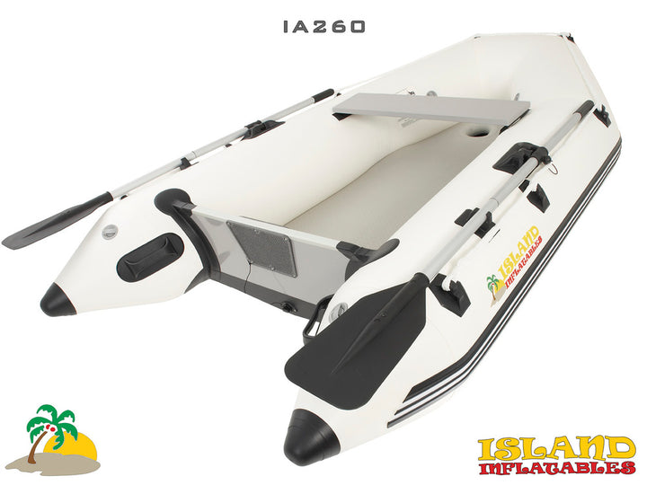 2.6m ISLAND INFLATABLE BOAT + 3hp PARSUN ELECTRIC OUTBOARD MOTOR