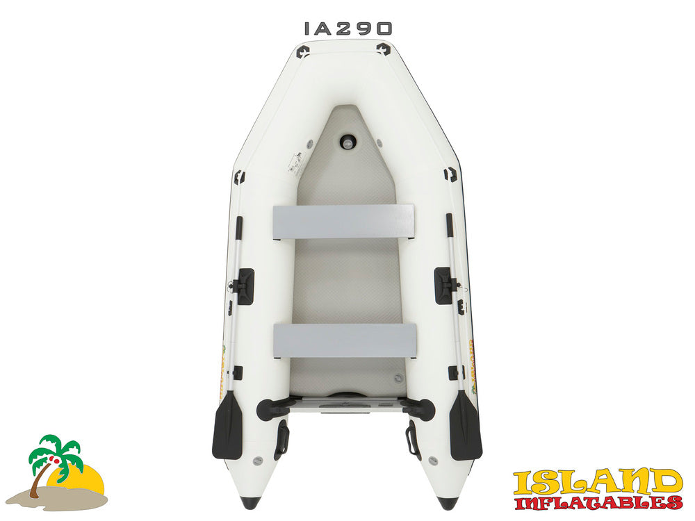 2.9m ISLAND INFLATABLE BOAT + 3hp PARSUN ELECTRIC OUTBOARD MOTOR