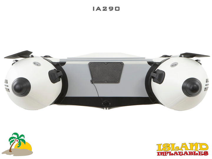 2.9m ISLAND INFLATABLE BOAT + 3hp PARSUN ELECTRIC OUTBOARD MOTOR