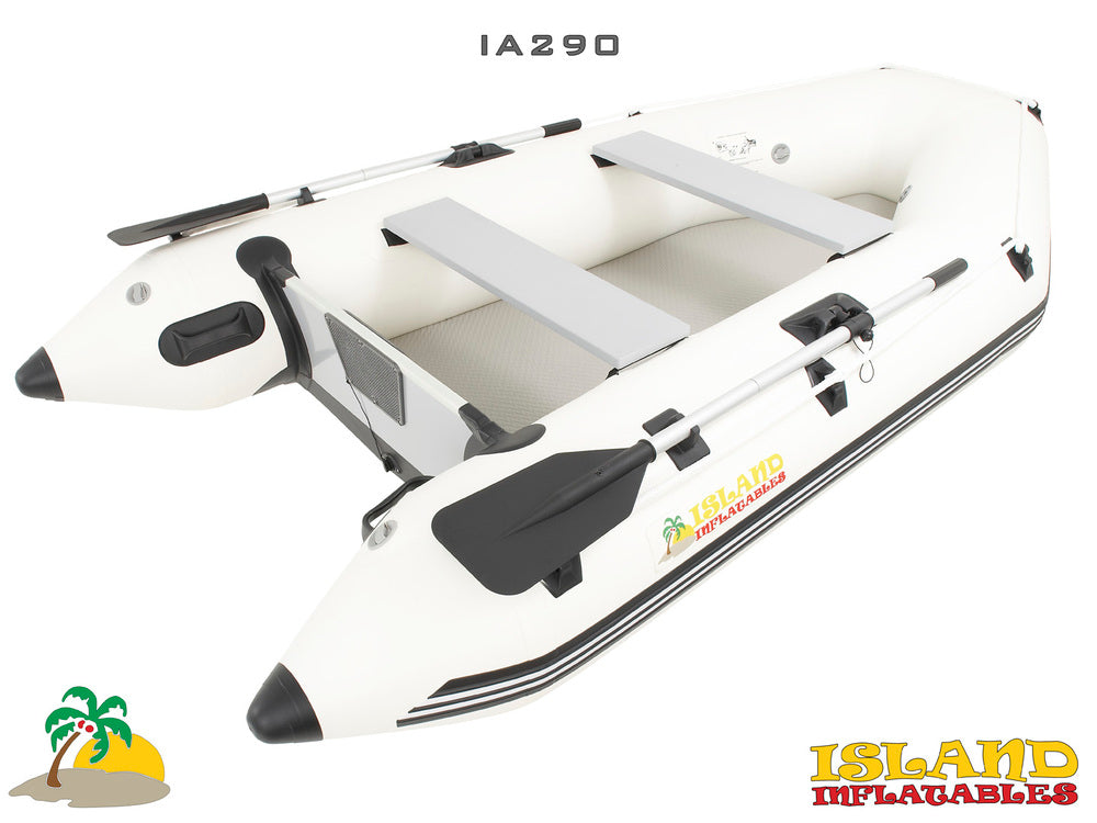 2.9m ISLAND INFLATABLE BOAT + 3hp PARSUN ELECTRIC OUTBOARD MOTOR