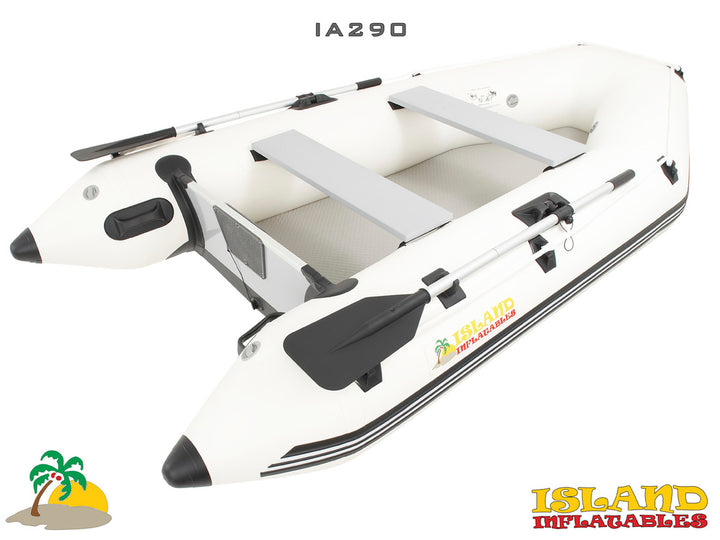 2.9m ISLAND INFLATABLE BOAT + 3hp PARSUN ELECTRIC OUTBOARD MOTOR
