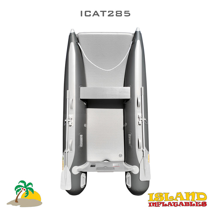 2.85m ISLAND INFLATABLE CAT BOAT + 2.6HP PARSUN OUTBOARD MOTOR