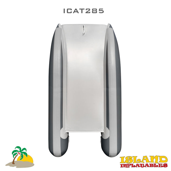 2.85m ISLAND INFLATABLE CAT BOAT + 2.6HP PARSUN OUTBOARD MOTOR