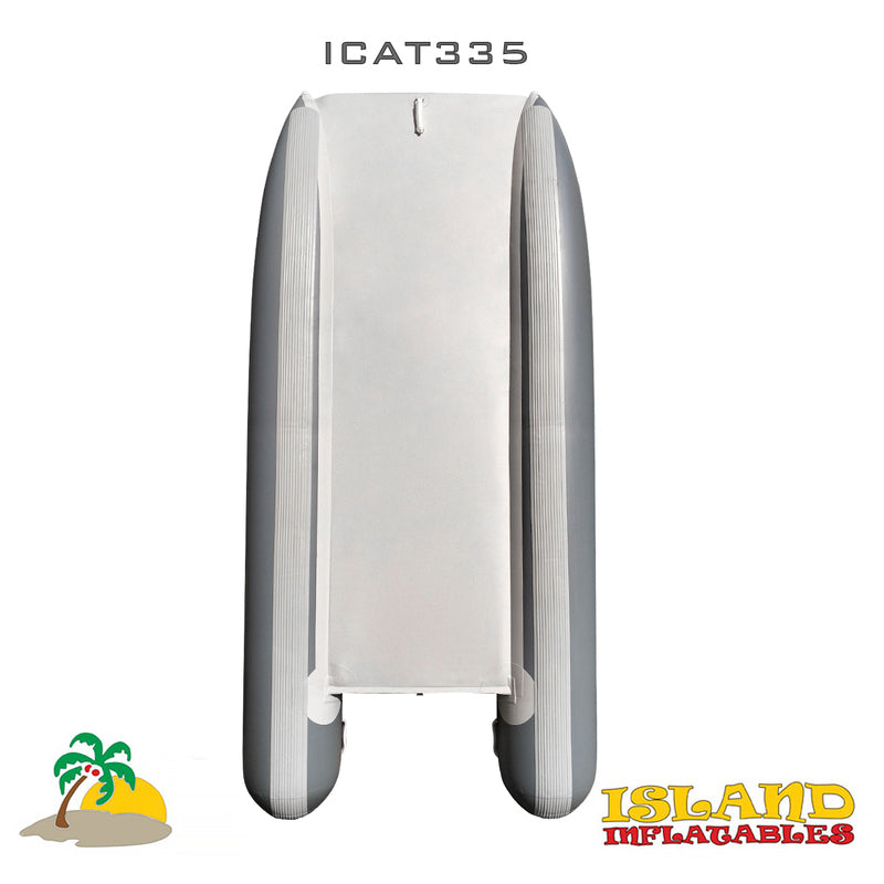 3.35m ISLAND INFLATABLE CAT BOAT + 5HP PARSUN OUTBOARD MOTOR