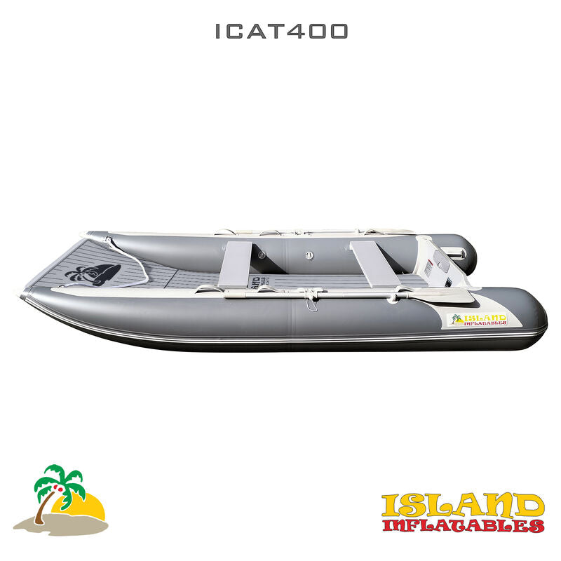 4m ISLAND INFLATABLE CAT BOAT + 20HP PARSUN OUTBOARD MOTOR