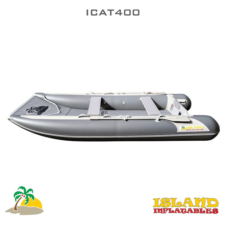 4m ISLAND INFLATABLE CAT BOAT + 20HP PARSUN OUTBOARD MOTOR