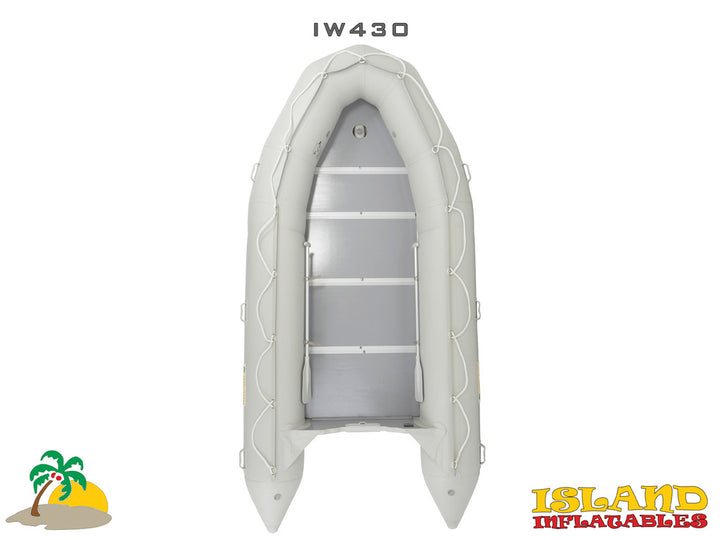 4.3m ISLAND INFLATABLE BOAT + 20HP PARSUN OUTBOARD MOTOR