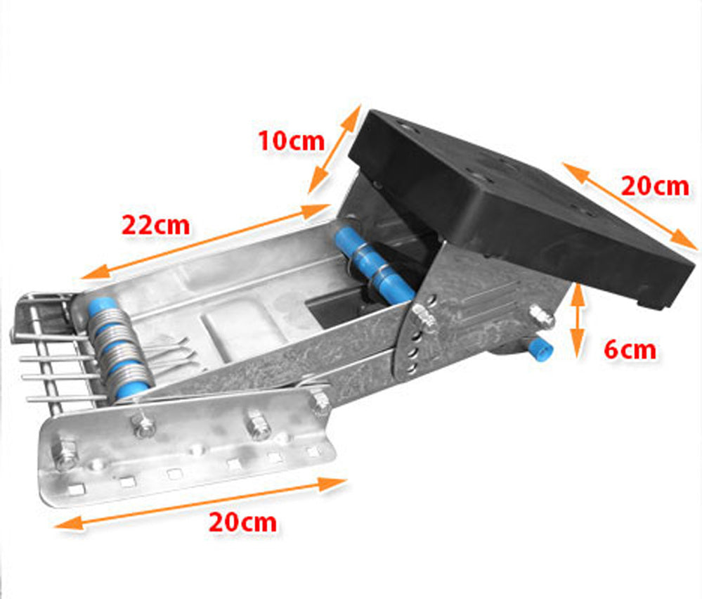HEAVY DUTY STAINLESS STEEL OUTBOARD AUXILIARY MOTOR BRACKET SUITS