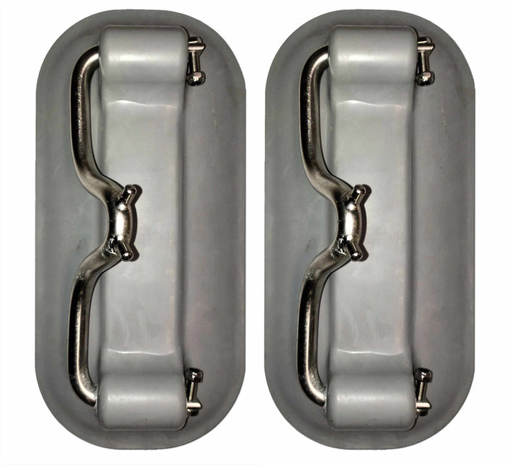 Replacement SNAP DAVITS Pads & Stainless Steel Bracket (PAIR) for PVC Inflatable Boat Storage.